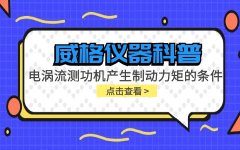 威格儀器科普-電渦流測(cè)功機(jī)產(chǎn)生制動(dòng)力矩的條件包括哪些？插圖